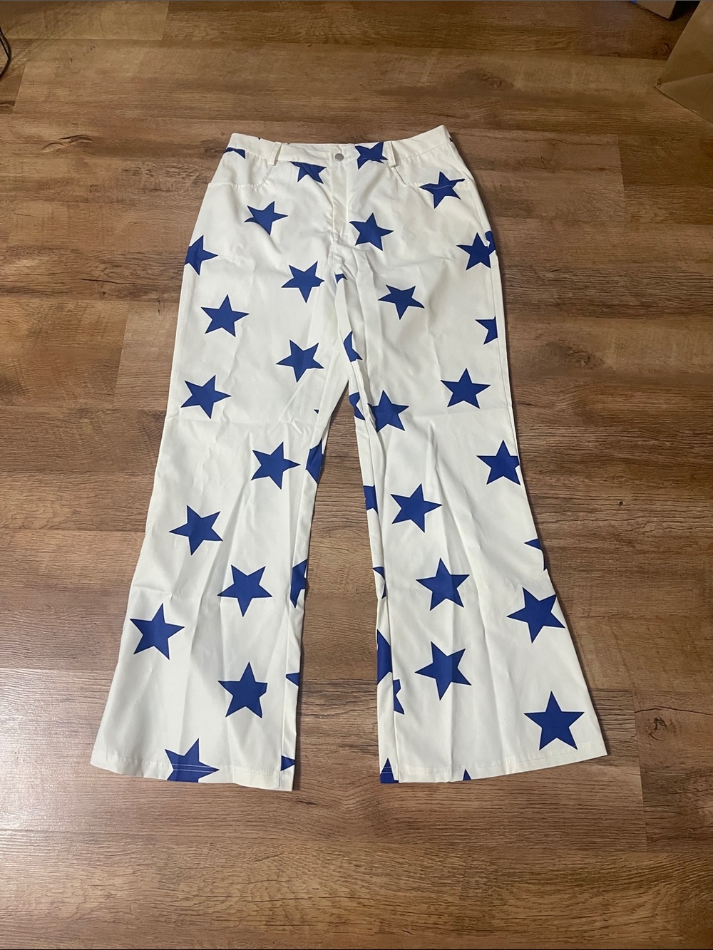 New High Waisted Jean Look Pants - L/8